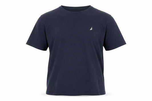 Nautica Men’s Blue XL Cotton Crew Neck Nautical Logo T-Shirt