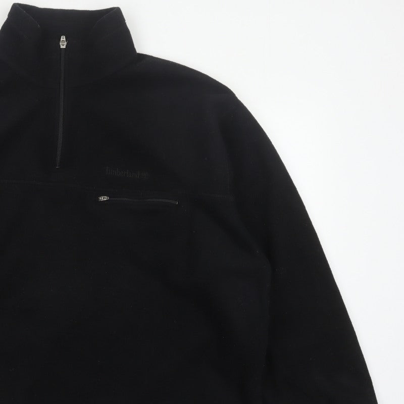 Timberland Men’s Black XL 1/4 Zip Polartec Fleece Sweatshirt