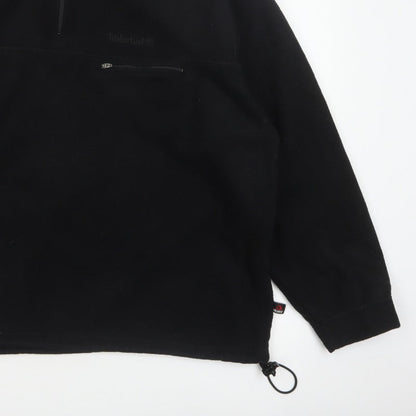 Timberland Men’s Black XL 1/4 Zip Polartec Fleece Sweatshirt