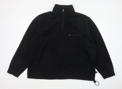 Timberland Men’s Black XL 1/4 Zip Polartec Fleece Sweatshirt