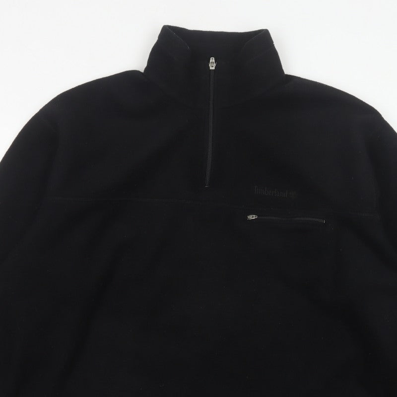 Timberland Men’s Black XL 1/4 Zip Polartec Fleece Sweatshirt