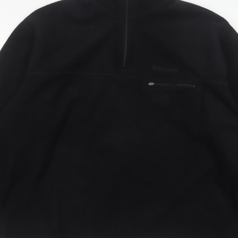 Timberland Men’s Black XL 1/4 Zip Polartec Fleece Sweatshirt
