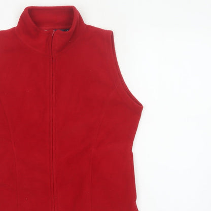Isle Women’s Red Size 10 Fleece Full Zip Bodywarmer Waistcoat