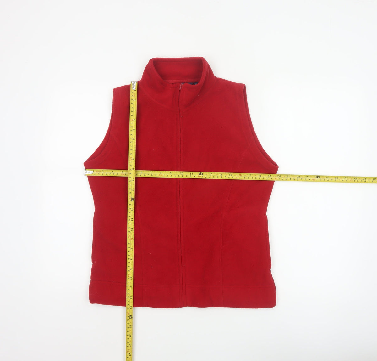 Isle Women’s Red Size 10 Fleece Full Zip Bodywarmer Waistcoat