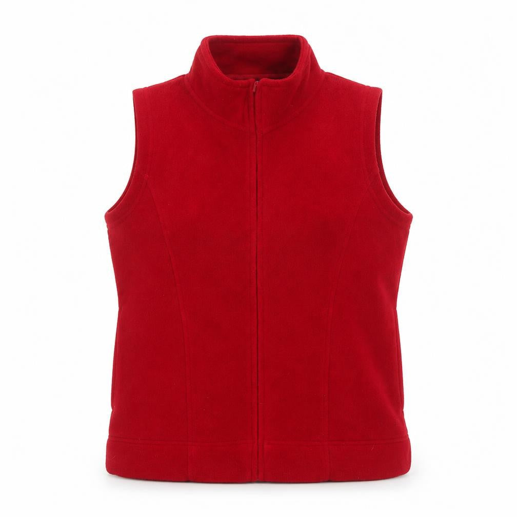 Isle Women’s Red Size 10 Fleece Full Zip Bodywarmer Waistcoat