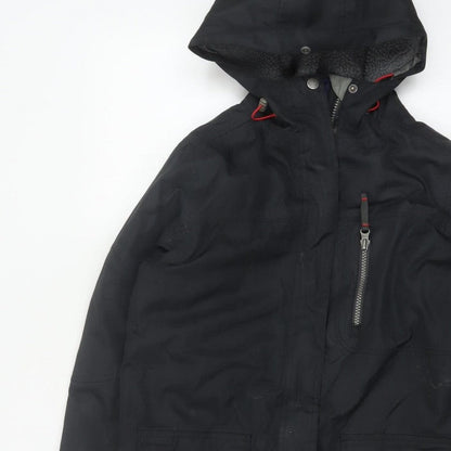 TOG24 Boys Black 9-10 Years Eski Ski Jacket Hooded Insulated