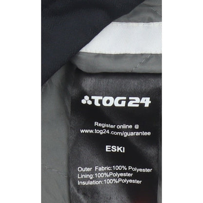 TOG24 Boys Black 9-10 Years Eski Ski Jacket Hooded Insulated
