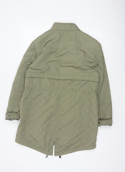 Marks and Spencer Autograph Women Green UK 12 Quilted Parka Coat