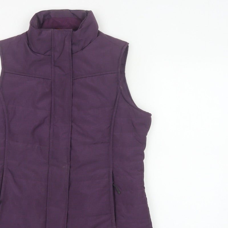 Peter Storm Women's Purple UK 12 Padded Gilet Waistcoat Zip Pockets