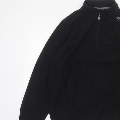 TOG24 Men’s Black XL 1/2 Zip Fleece Pullover Sweatshirt Outdoor Logo