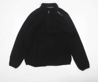 TOG24 Men’s Black XL 1/2 Zip Fleece Pullover Sweatshirt Outdoor Logo