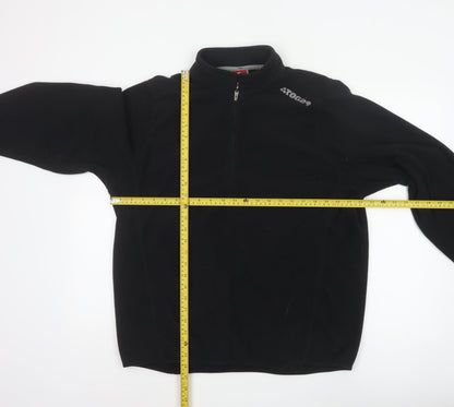 TOG24 Men’s Black XL 1/2 Zip Fleece Pullover Sweatshirt Outdoor Logo