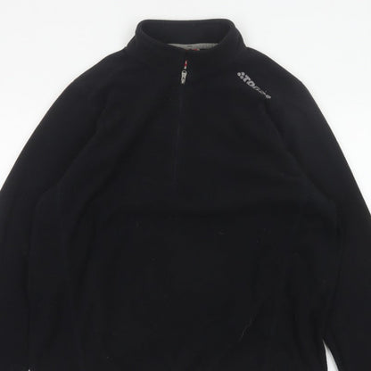 TOG24 Men’s Black XL 1/2 Zip Fleece Pullover Sweatshirt Outdoor Logo