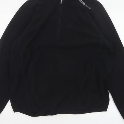 TOG24 Men’s Black XL 1/2 Zip Fleece Pullover Sweatshirt Outdoor Logo