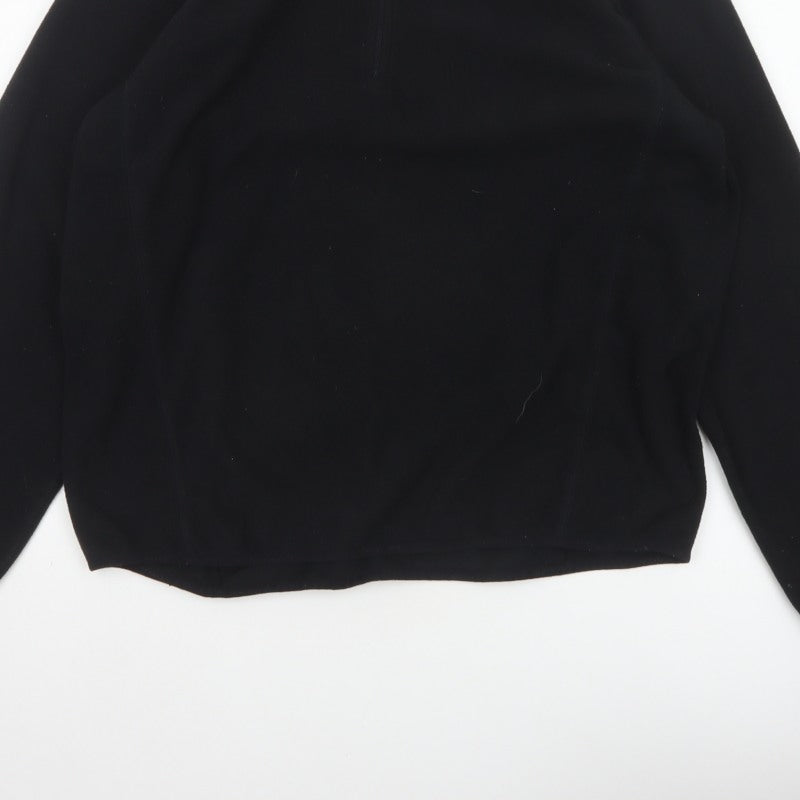TOG24 Men’s Black XL 1/2 Zip Fleece Pullover Sweatshirt Outdoor Logo