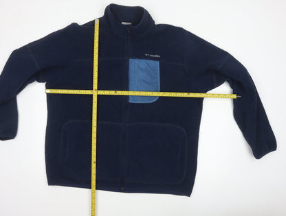 Columbia Men’s Blue XL Sherpa Fleece Full Zip Outdoor Jacket