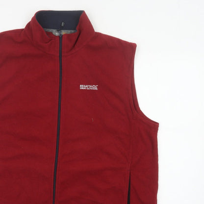 Regatta Men Red XXL Fleece Bodywarmer Waistcoat Full Zip Outdoor