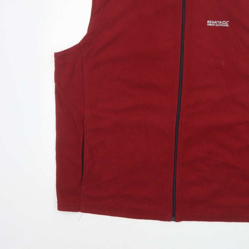 Regatta Men Red XXL Fleece Bodywarmer Waistcoat Full Zip Outdoor