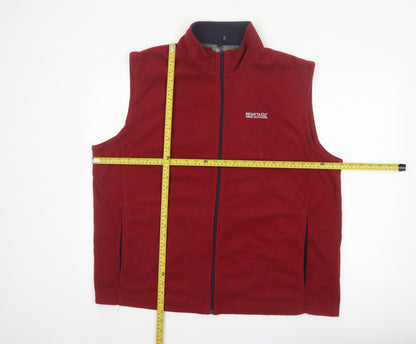 Regatta Men Red XXL Fleece Bodywarmer Waistcoat Full Zip Outdoor