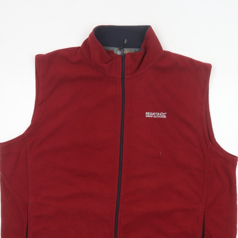 Regatta Men Red XXL Fleece Bodywarmer Waistcoat Full Zip Outdoor