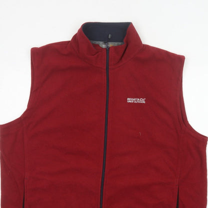Regatta Men Red XXL Fleece Bodywarmer Waistcoat Full Zip Outdoor