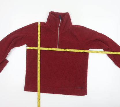 Craghoppers Women’s Red UK 8 Half Zip Fleece Pullover Sweatshirt