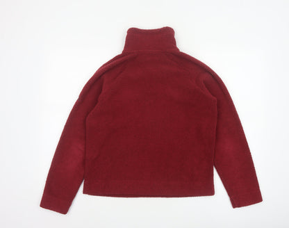 Craghoppers Women’s Red UK 8 Half Zip Fleece Pullover Sweatshirt