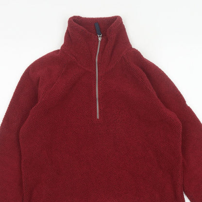 Craghoppers Women’s Red UK 8 Half Zip Fleece Pullover Sweatshirt