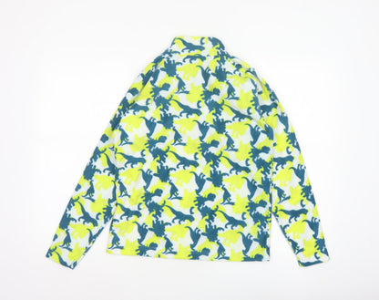 Mountain Warehouse Boys Multicoloured Dinosaur Fleece 13 Years 1/4 Zip