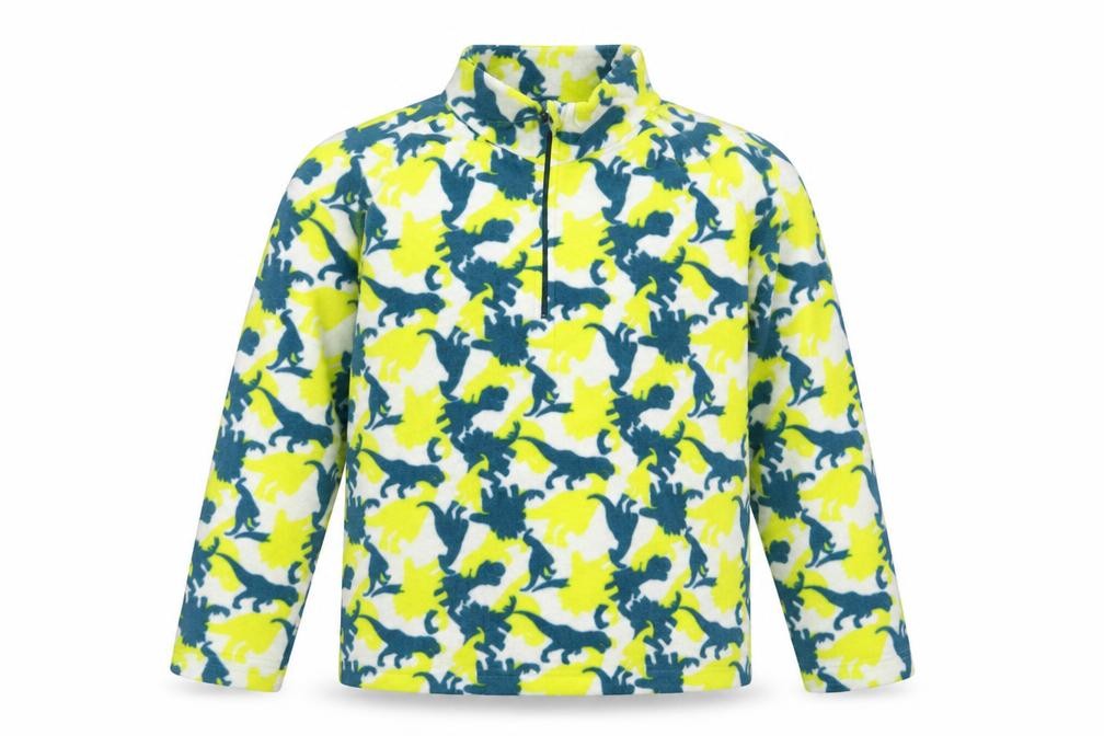 Mountain Warehouse Boys Multicoloured Dinosaur Fleece 13 Years 1/4 Zip