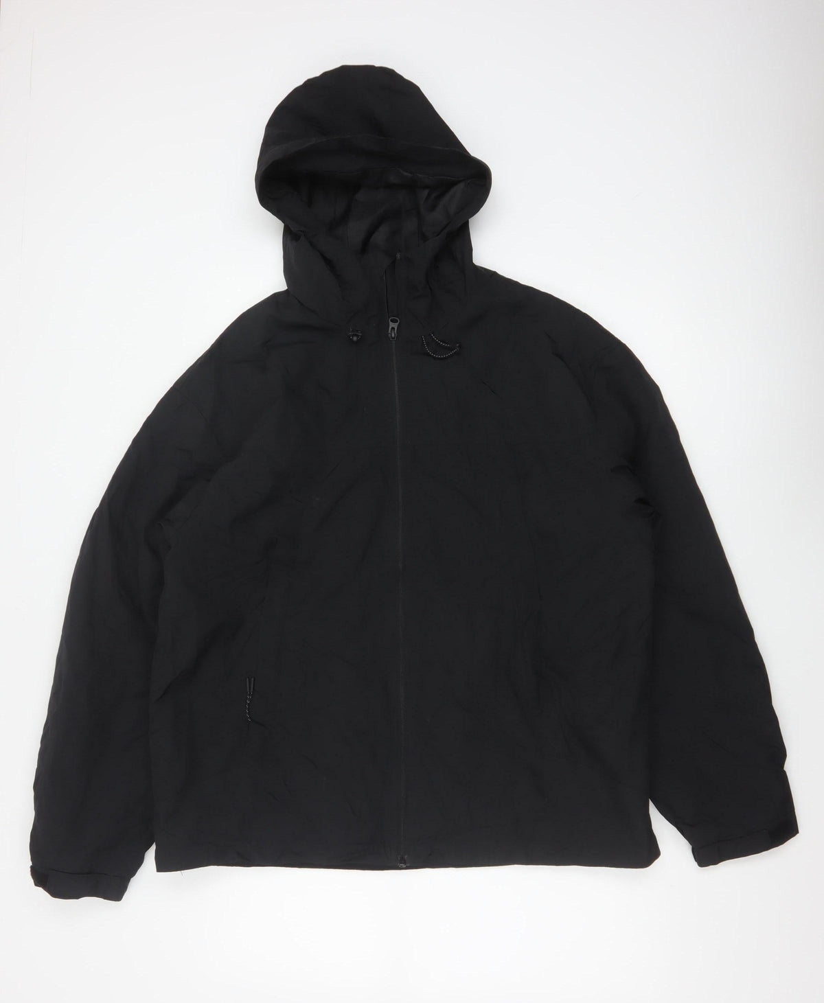 H&M Men’s Black M Hooded Padded Full Zip Puffer Jacket Winter