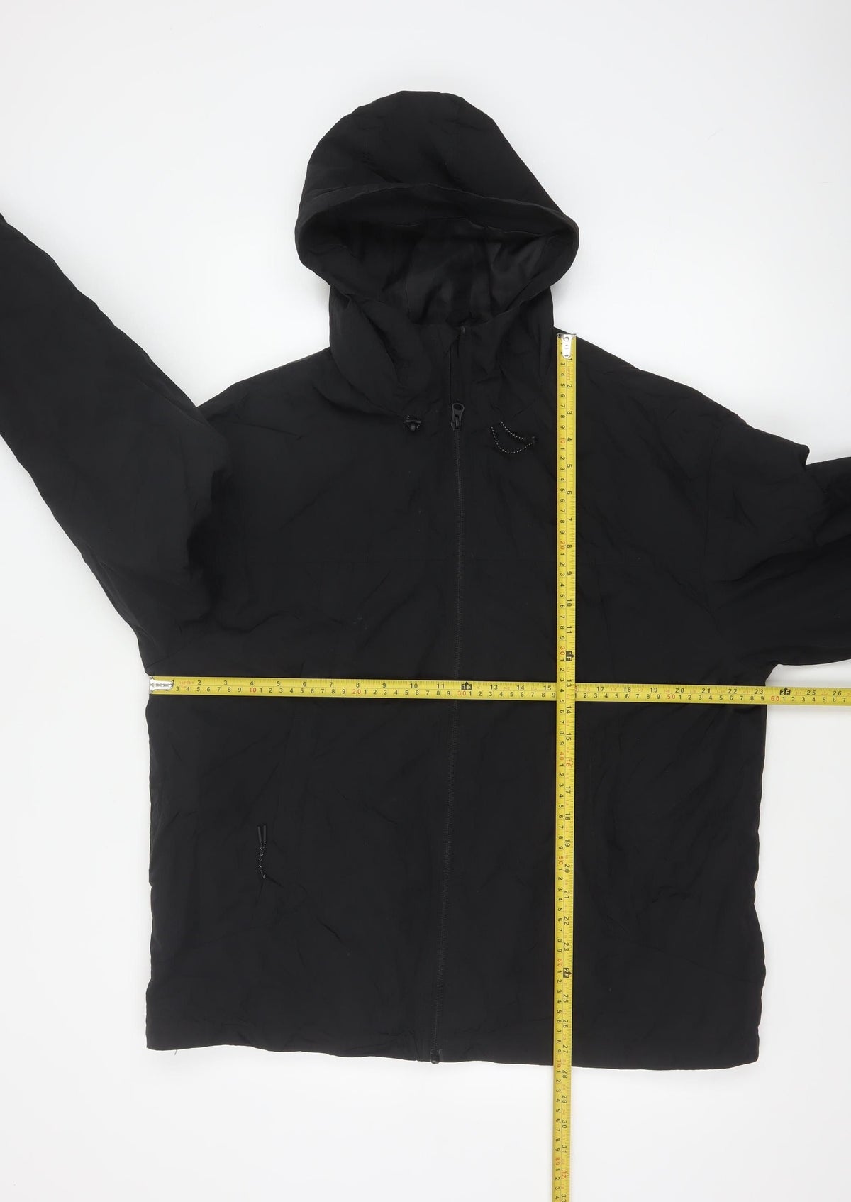 H&M Men’s Black M Hooded Padded Full Zip Puffer Jacket Winter