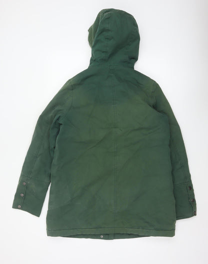 Seasalt Cornwall Women’s Green UK 12 Rain Coat Hooded Waterproof Parka