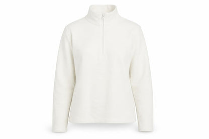 Gap Women Ivory M Stretch Fleece 1/4 Zip High Neck Sweatshirt