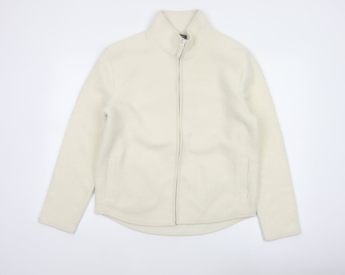 Bonmarché Women’s Ivory Size 14 Fleece Full Zip Jacket