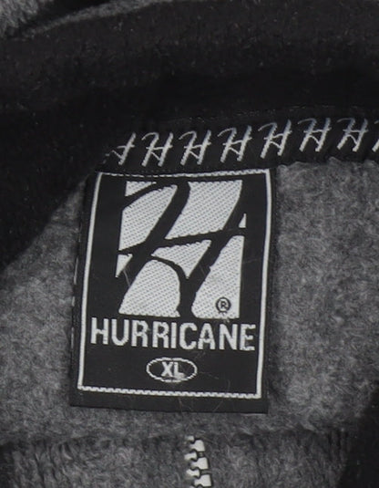 Hurricane Men’s Grey XL Fleece 1/4 Zip High Neck Pullover Sweatshirt