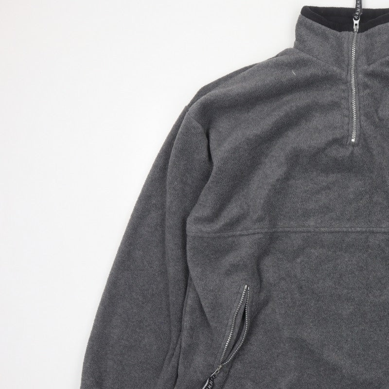 Hurricane Men’s Grey XL Fleece 1/4 Zip High Neck Pullover Sweatshirt