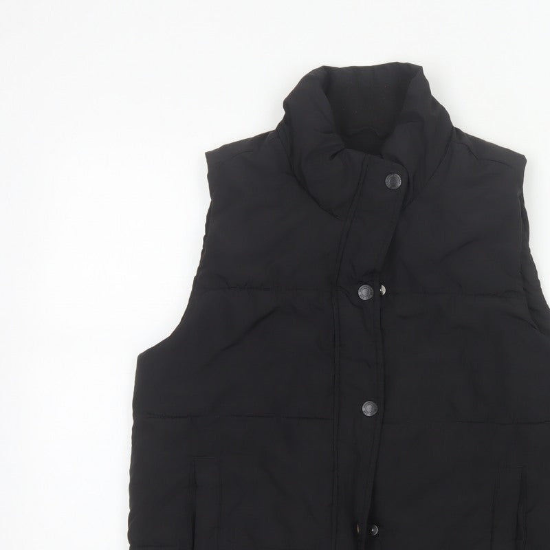 Abercrombie Kids Girls Black 15-16 Padded Puffer Waistcoat Vest