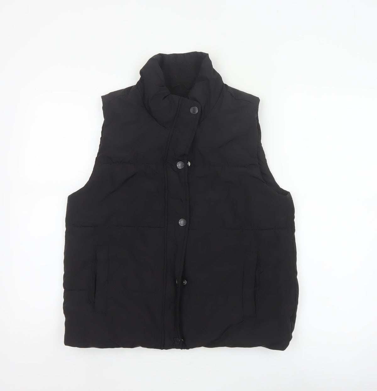 Abercrombie Kids Girls Black 15-16 Padded Puffer Waistcoat Vest