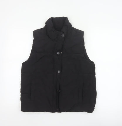 Abercrombie Kids Girls Black 15-16 Padded Puffer Waistcoat Vest