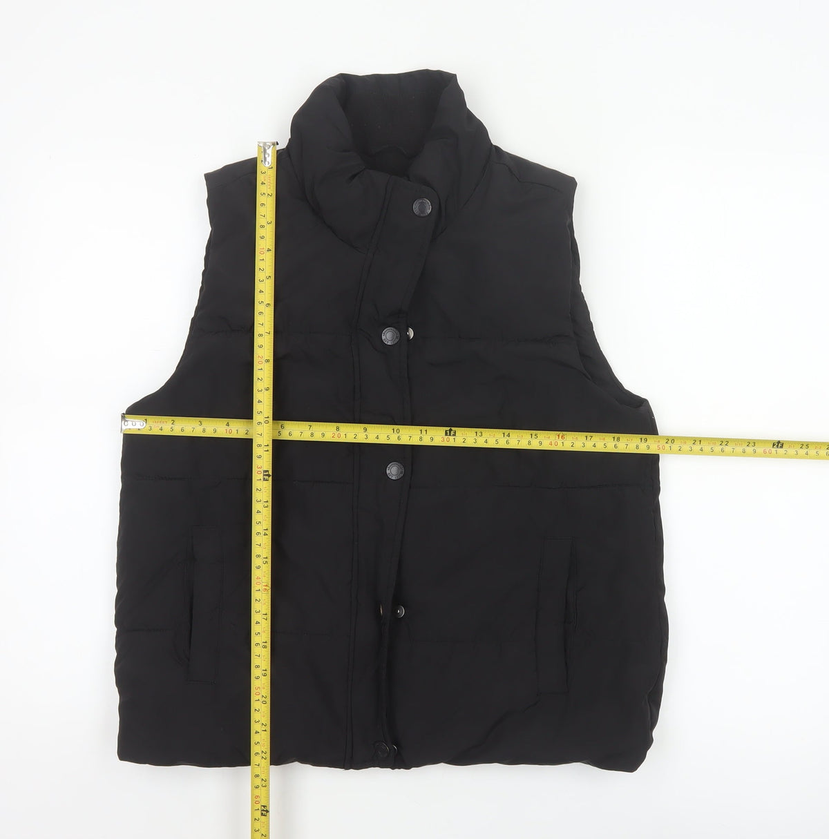 Abercrombie Kids Girls Black 15-16 Padded Puffer Waistcoat Vest