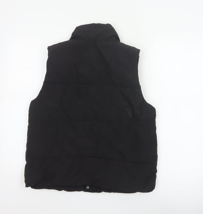 Abercrombie Kids Girls Black 15-16 Padded Puffer Waistcoat Vest