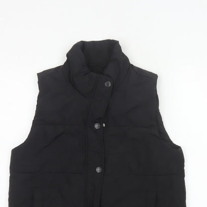 Abercrombie Kids Girls Black 15-16 Padded Puffer Waistcoat Vest