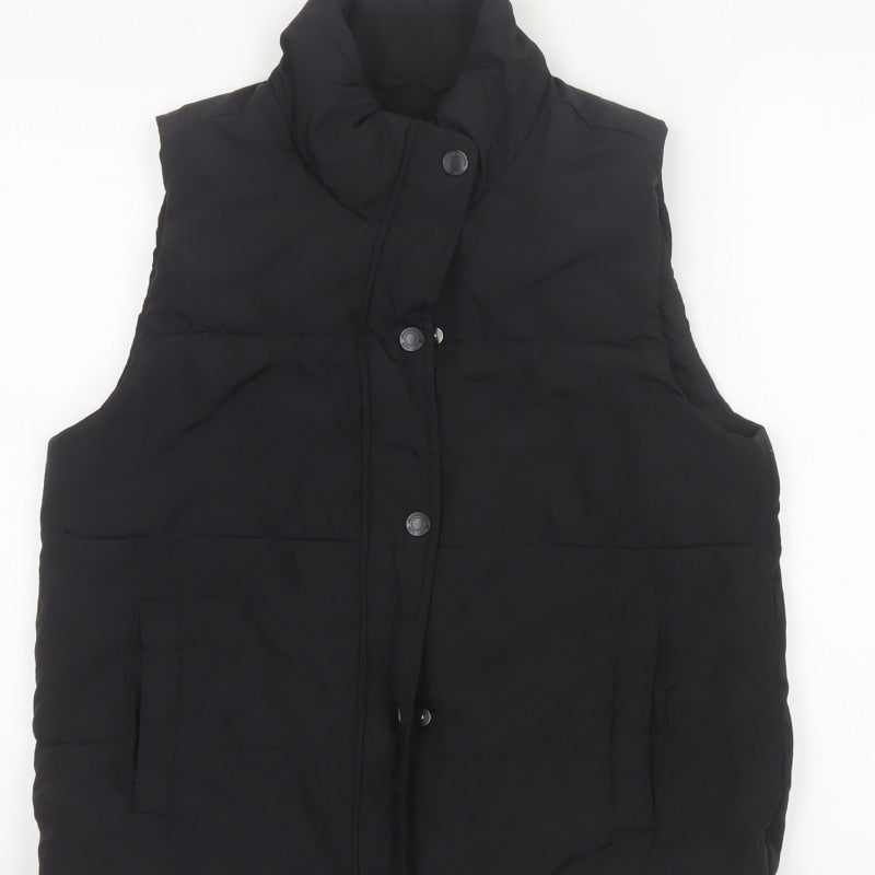 Abercrombie Kids Girls Black 15-16 Padded Puffer Waistcoat Vest