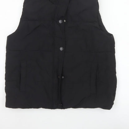 Abercrombie Kids Girls Black 15-16 Padded Puffer Waistcoat Vest