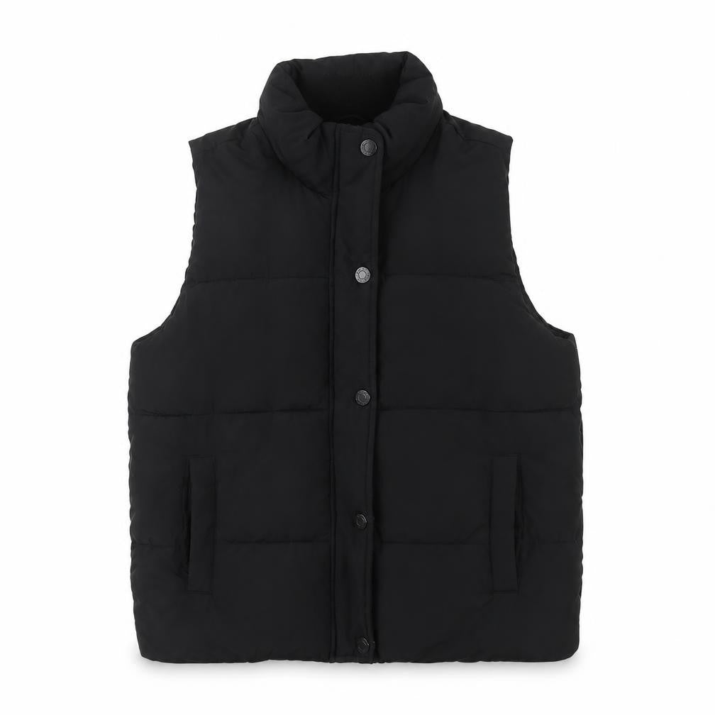 Abercrombie Kids Girls Black 15-16 Padded Puffer Waistcoat Vest