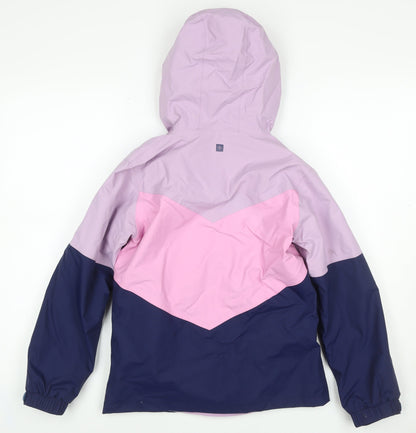 Mountain Warehouse Girls Pink Purple 9-10 Years Hooded Ski Jacket