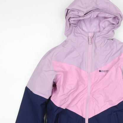Mountain Warehouse Girls Pink Purple 9-10 Years Hooded Ski Jacket