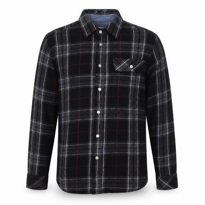 Charles Wilson Men’s Black Plaid Flannel Button-Down Shirt M