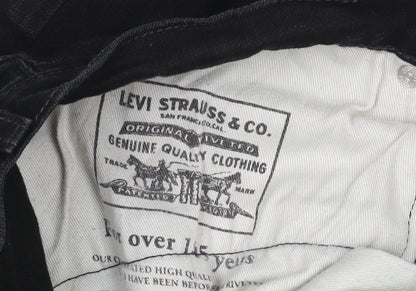 Levi's Men's Black W34 L32 Straight Stretch 5-Pocket Jeans